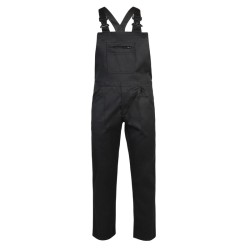 Pantalón peto industria sarga 6 bolsillos negro