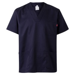 Camisola sanidad Elemental manga corta azul marino