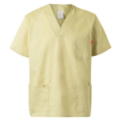 Camisola sanidad Elemental manga corta amarillo claro