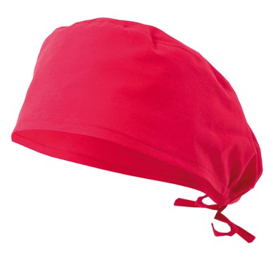Gorro sanitario Elemental rojo coral